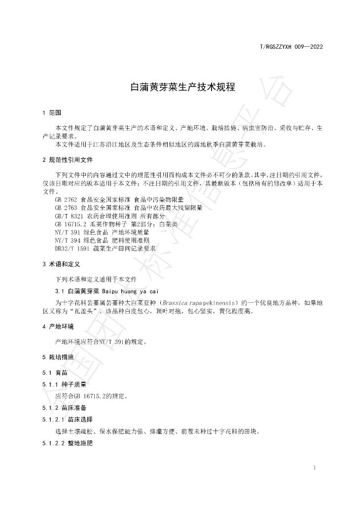 T/RGSZZYXH 009-2022 标准预览