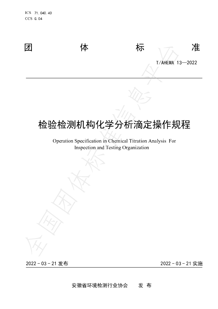 T/AHEMA 13-2022 标准预览