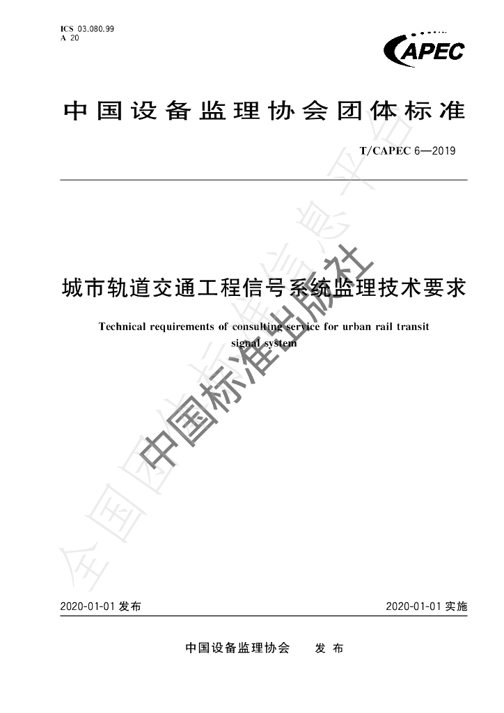 T/CAPEC 6-2019 标准预览