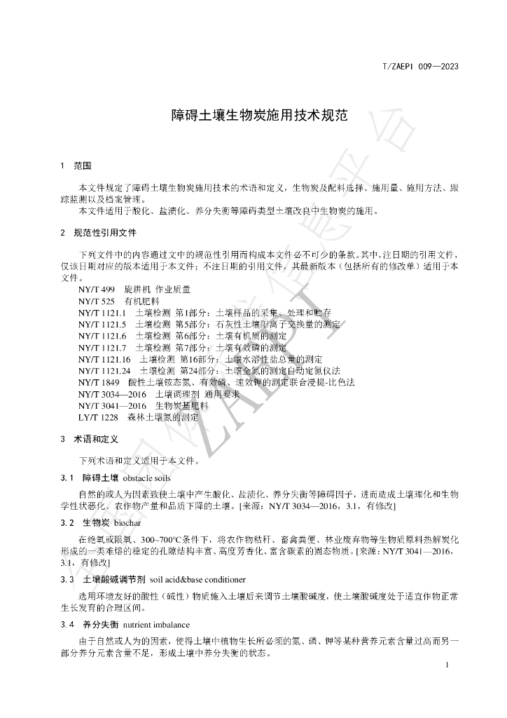 T/ZAEPI 009-2023 标准预览
