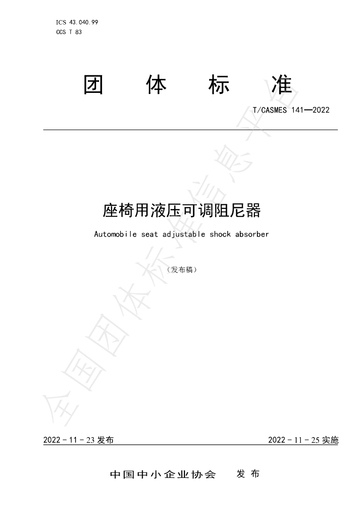 T/CASMES 141-2022 标准预览