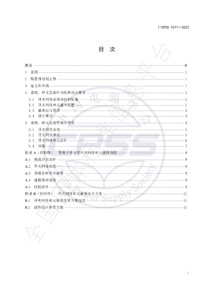 T/CPSS 1011-2022 标准预览