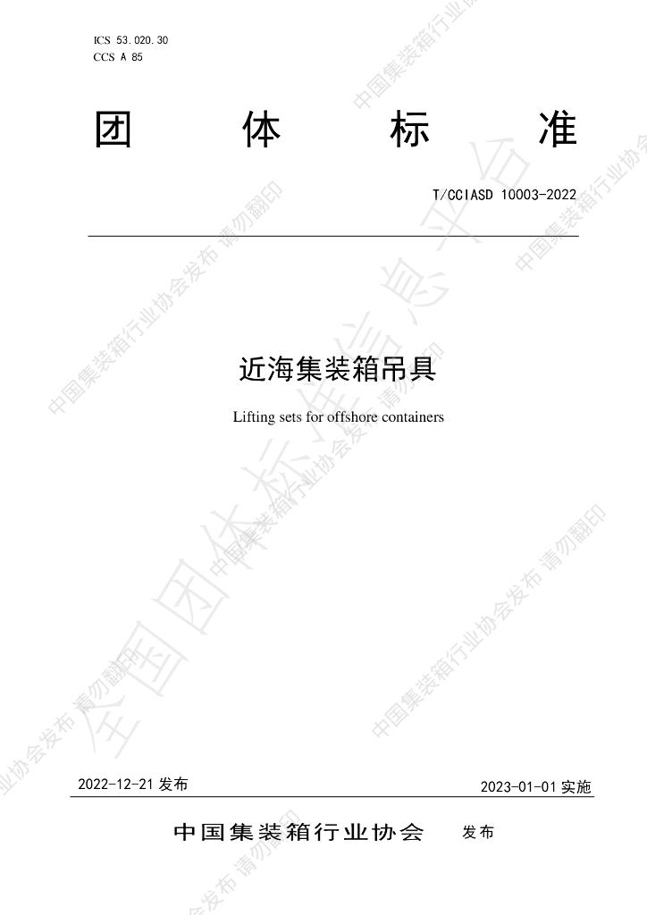 T/CCIASD 10003-2022 标准预览