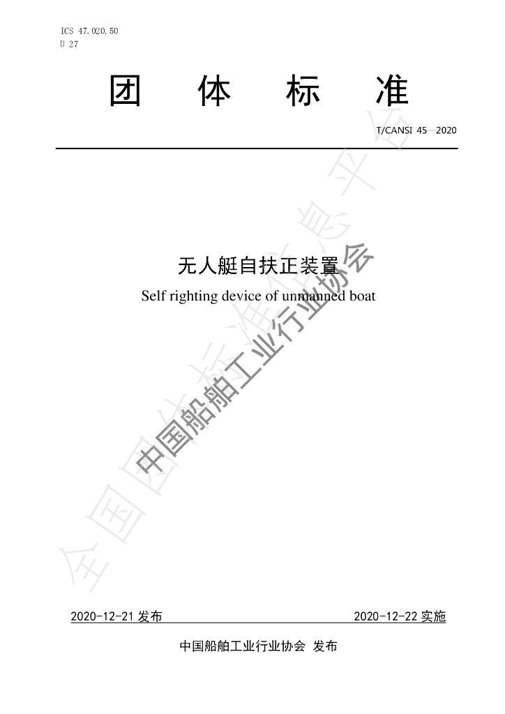 T/CANSI 45-2020 标准预览