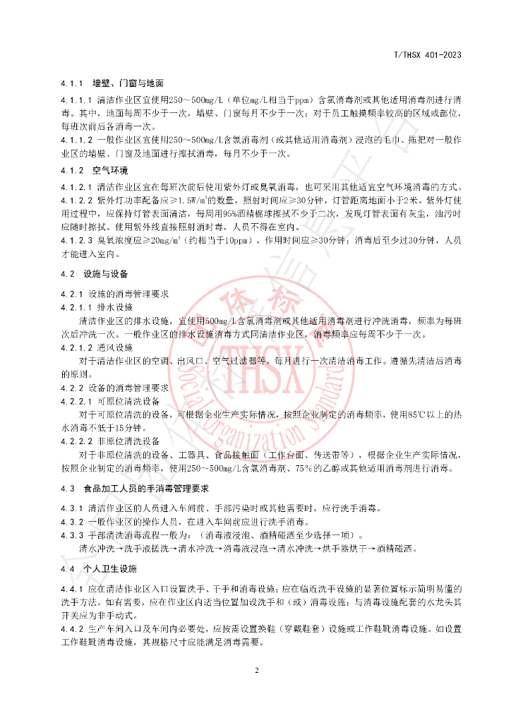 T/THSX 401-2023 标准预览