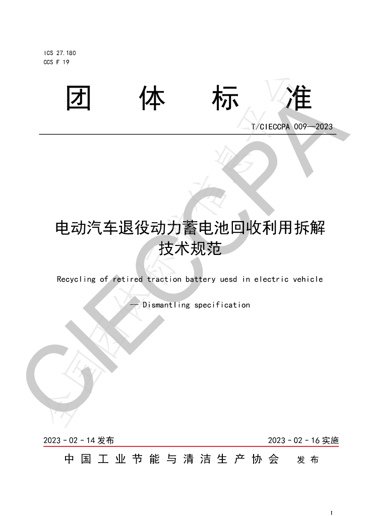 T/CIECCPA 009-2023 标准预览