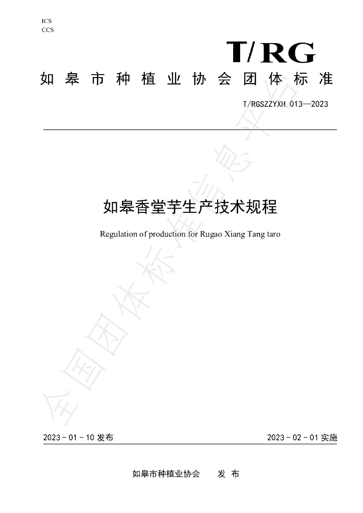T/RGSZZYXH 013-2023 标准预览