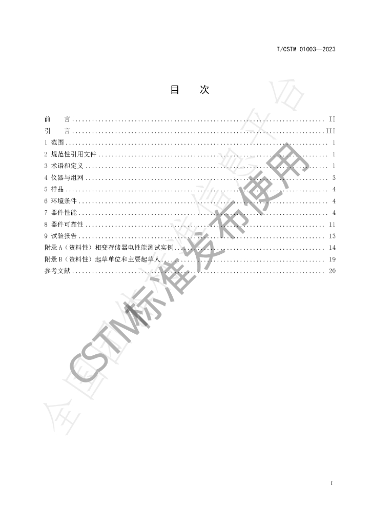 T/CSTM 01003-2023 标准预览