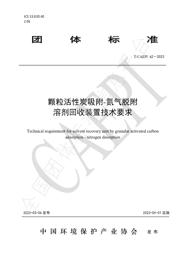 T/CAEPI 62-2023 标准预览