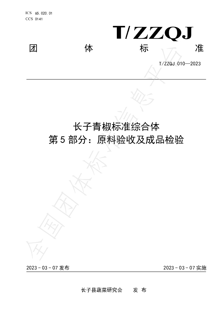 T/ZZQJ 010-2023 标准预览