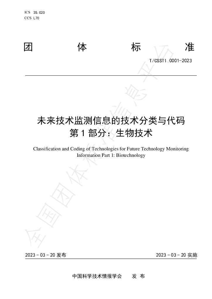 T/CSSTI 0001-2023 标准预览