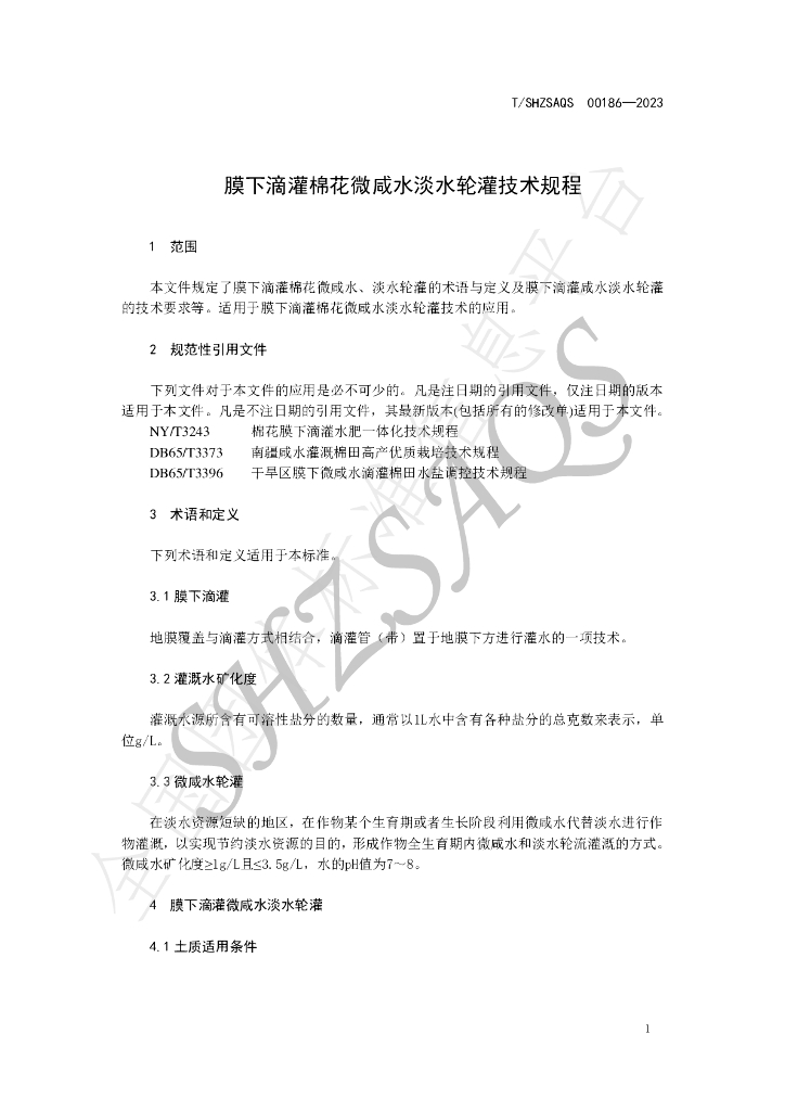 T/SHZSAQS 00186-2023 标准预览