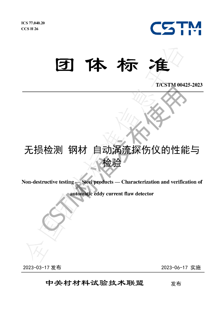 T/CSTM 00425-2023 标准预览