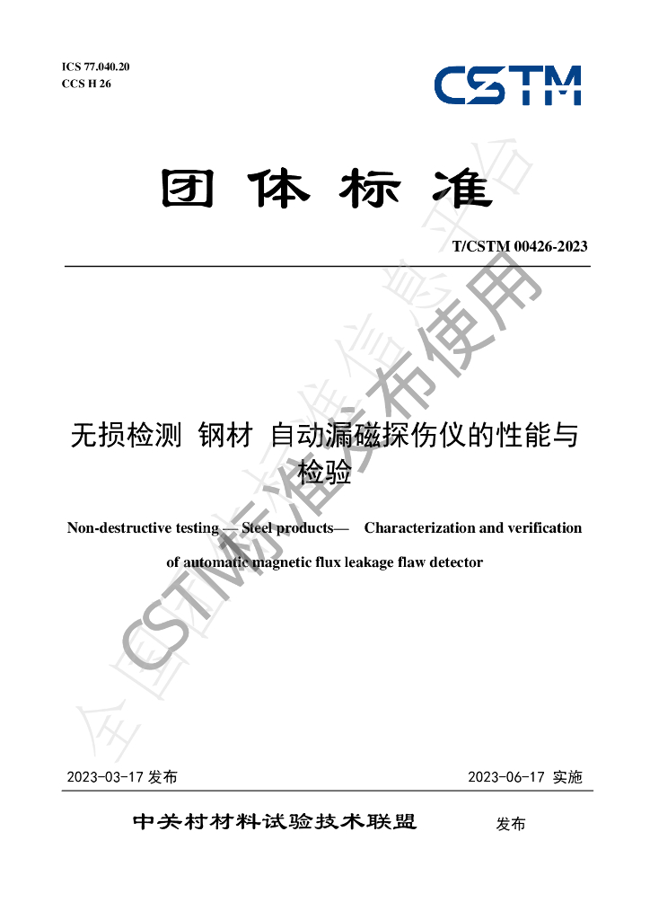 T/CSTM 00426-2023 标准预览