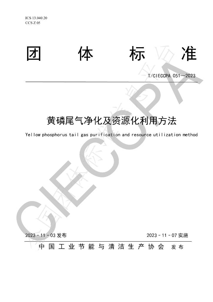 T/CIECCPA 051-2023 标准预览