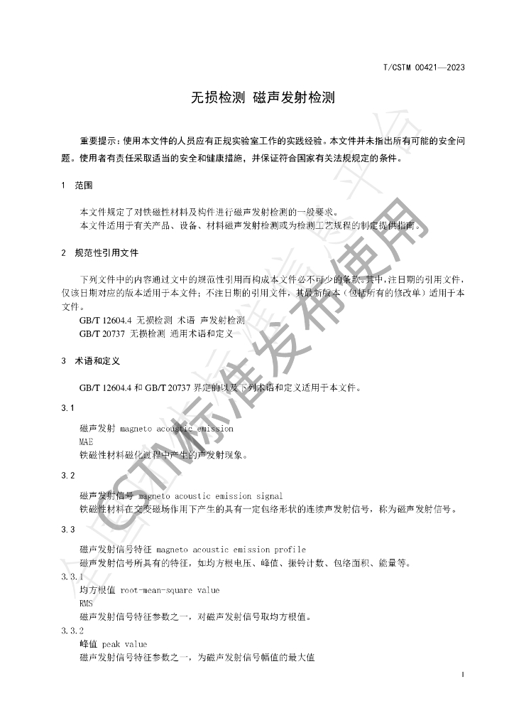 T/CSTM 00421-2023 标准预览