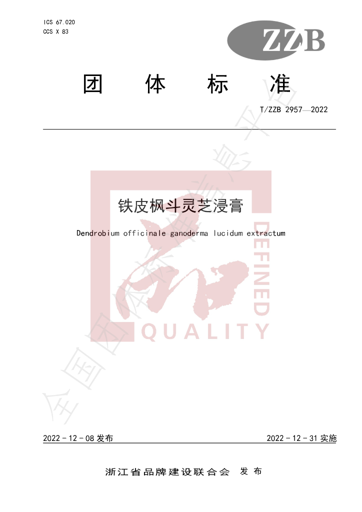 T/ZZB 2957-2022 标准预览