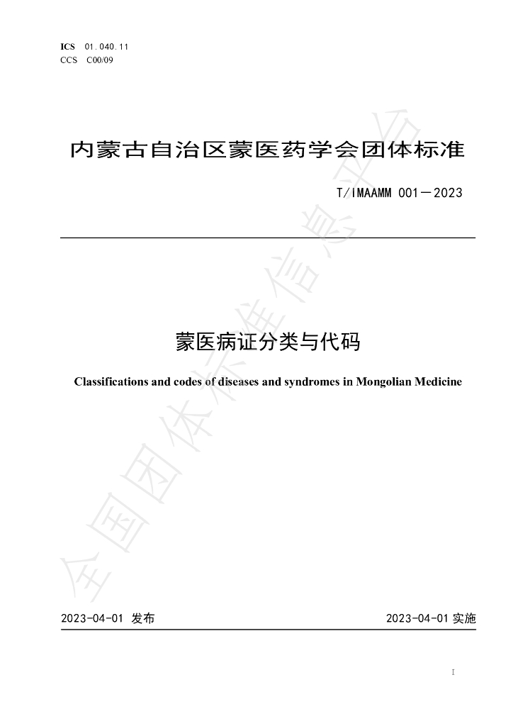 T/IMAAMM 001-2023 标准预览