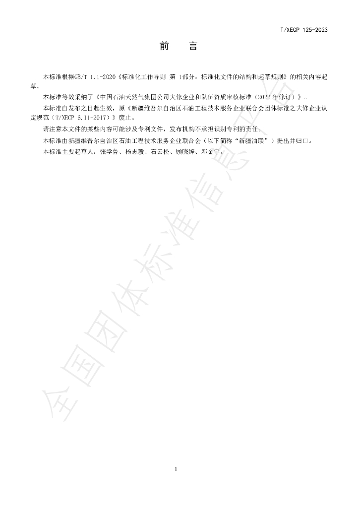 T/XECP 125-2023 标准预览