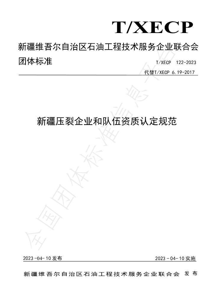 T/XECP 122-2023 标准预览