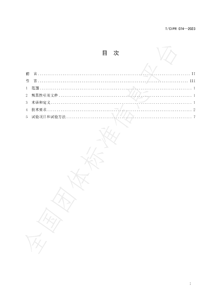 T/CIPR 074-2023 标准预览