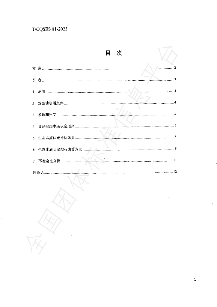 T/CQSES 01-2023 标准预览