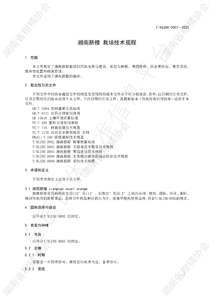 T/HNSGJXH 0007-2022 标准预览