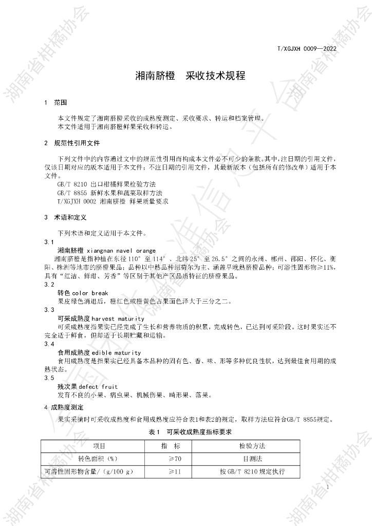 T/HNSGJXH 0009-2022 标准预览