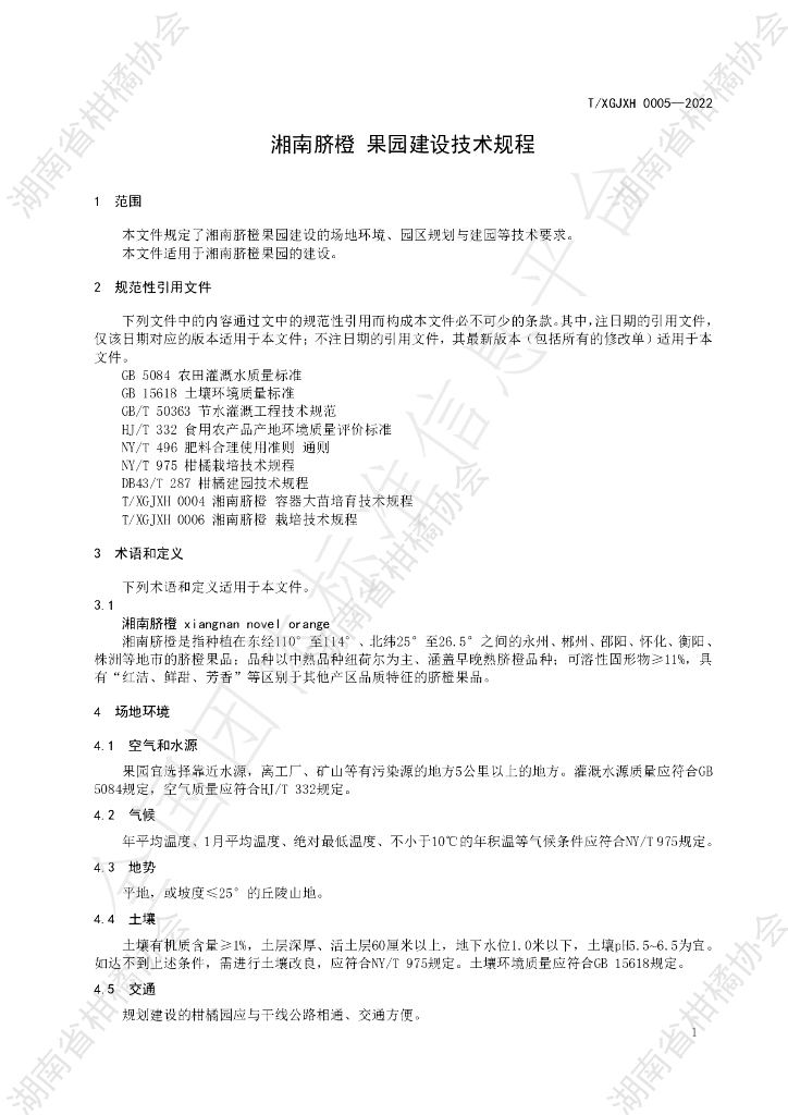 T/HNSGJXH 0005-2022 标准预览