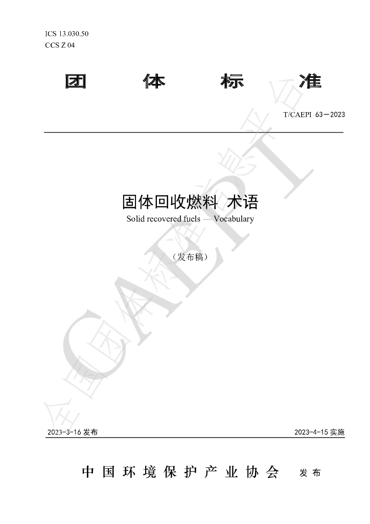T/CAEPI 63-2023 标准预览