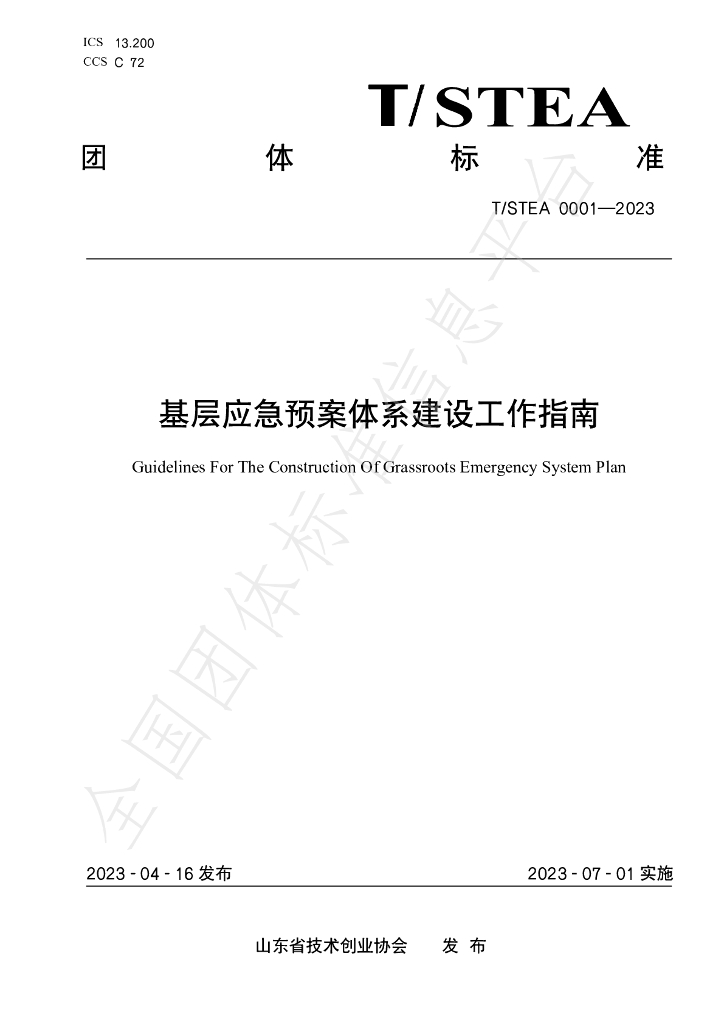 T/STEA 0001-2023 标准预览