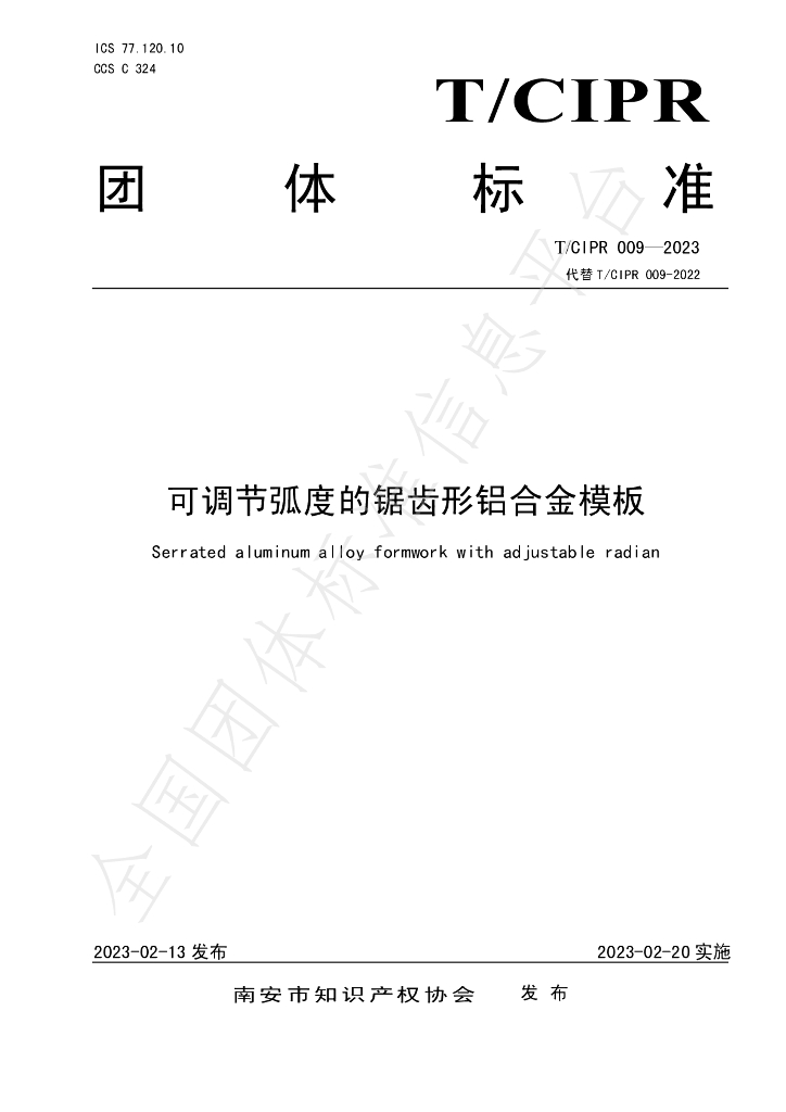 T/CIPR 009-2023 标准预览