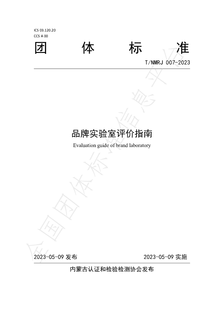 T/NMRJ 007-2023 标准预览