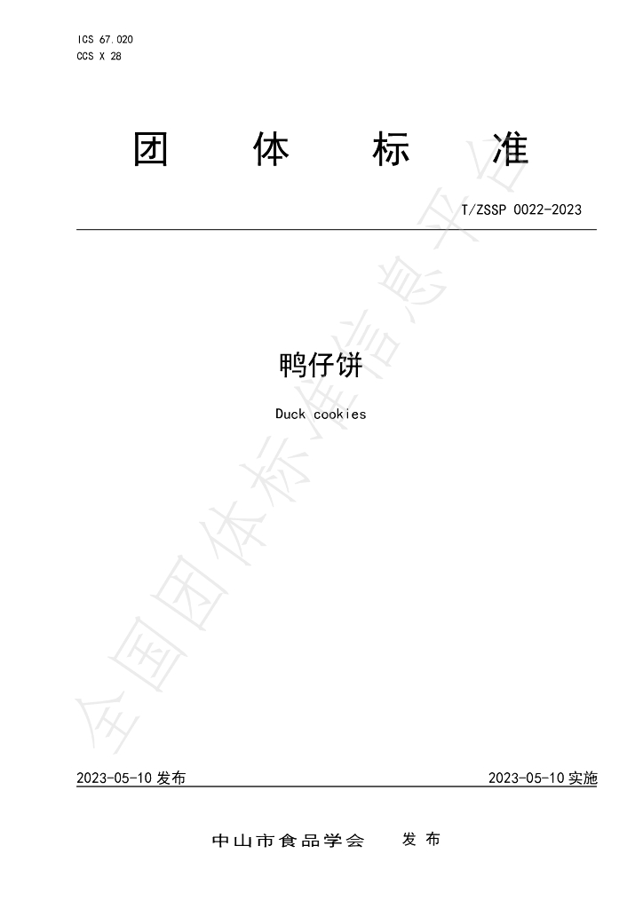 T/ZSSP 0022-2023 标准预览