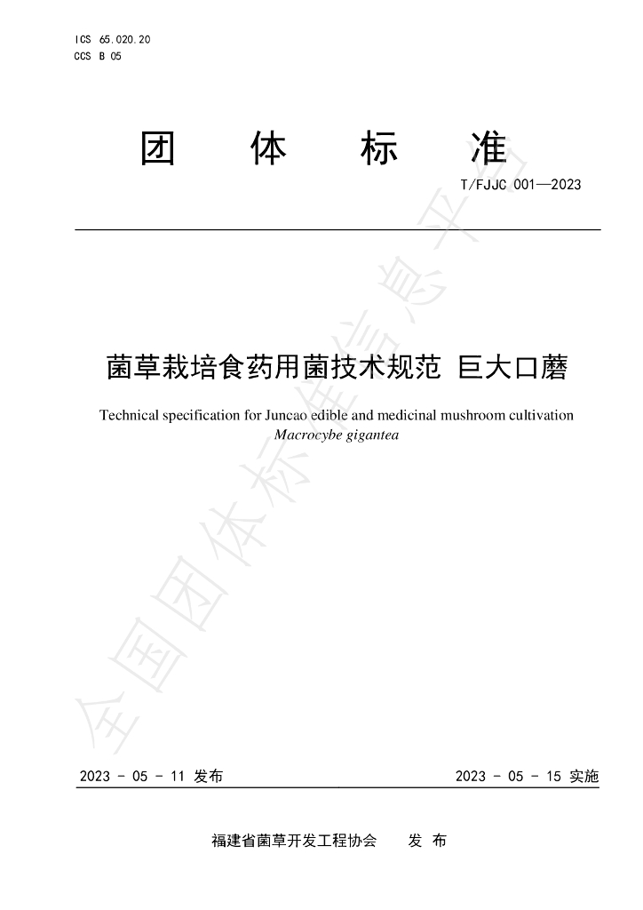 T/FJJC 001-2023 标准预览