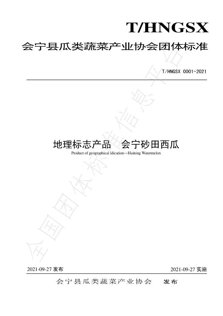 T/HNGSX 0001-2021 标准预览