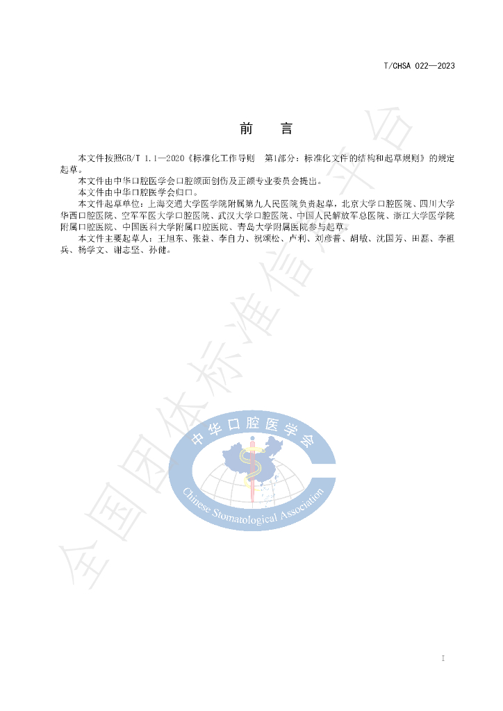T/CHSA 022-2023 标准预览