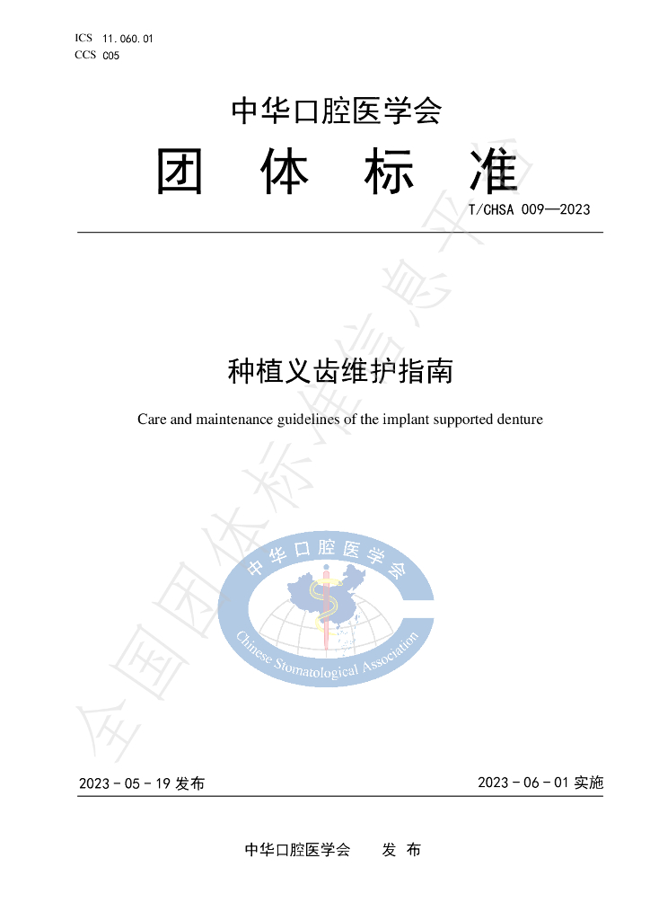 T/CHSA 009-2023 标准预览