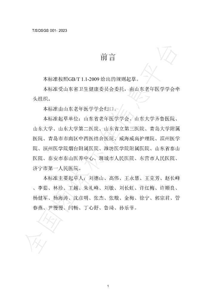 T/SDSGS 001-2023 标准预览