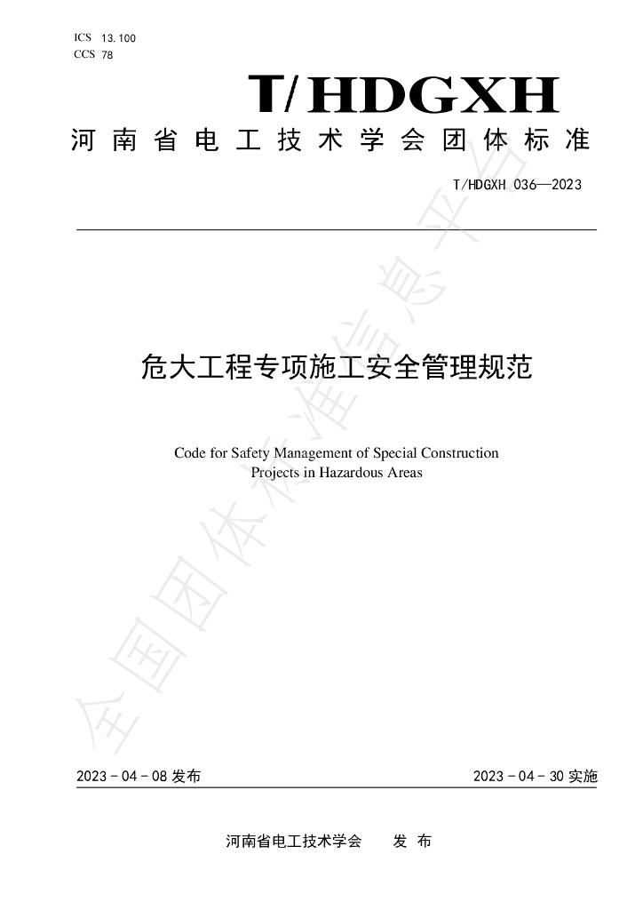 T/HDGXH 036-2023 标准预览