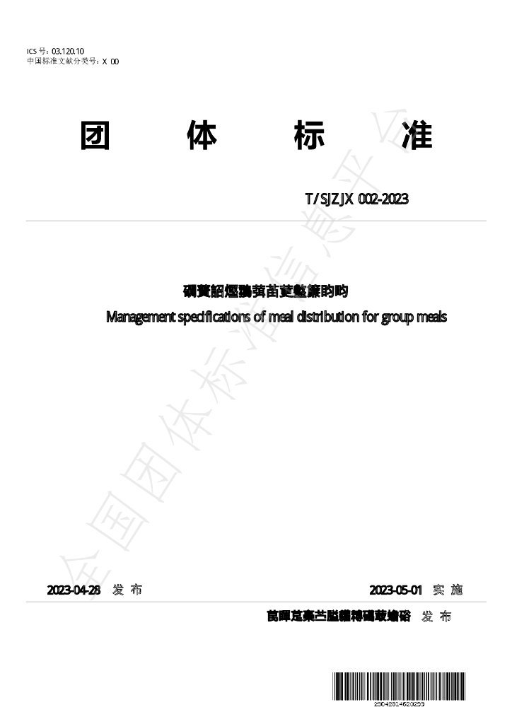 T/SJZJX 002-2023 标准预览