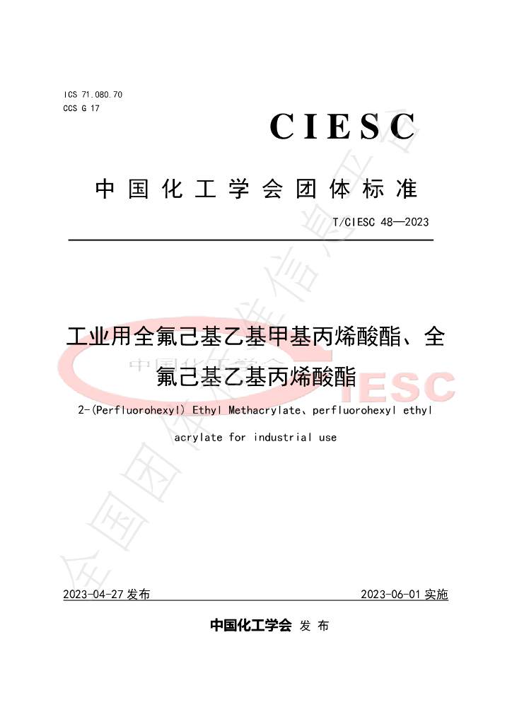 T/CIESC 48-2023 标准预览