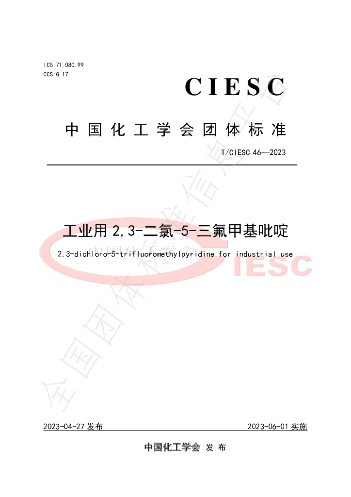 T/CIESC 46-2023 标准预览
