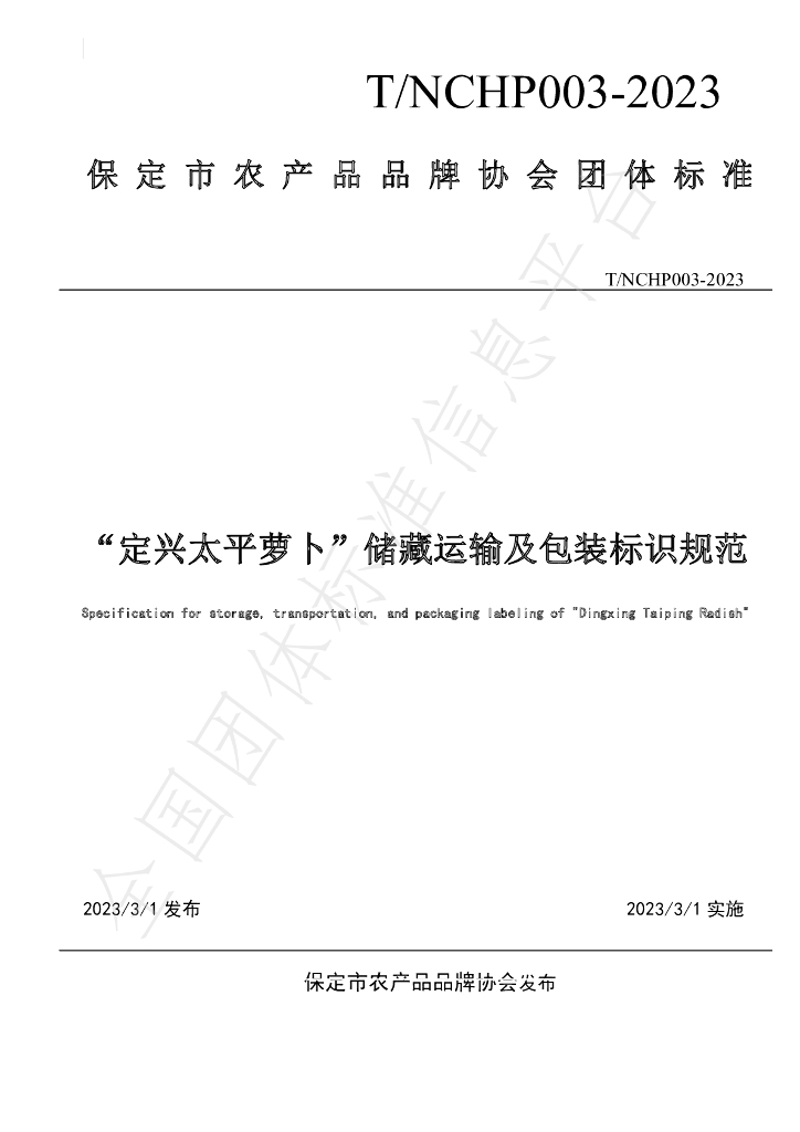 T/NCHP 003-2023 标准预览