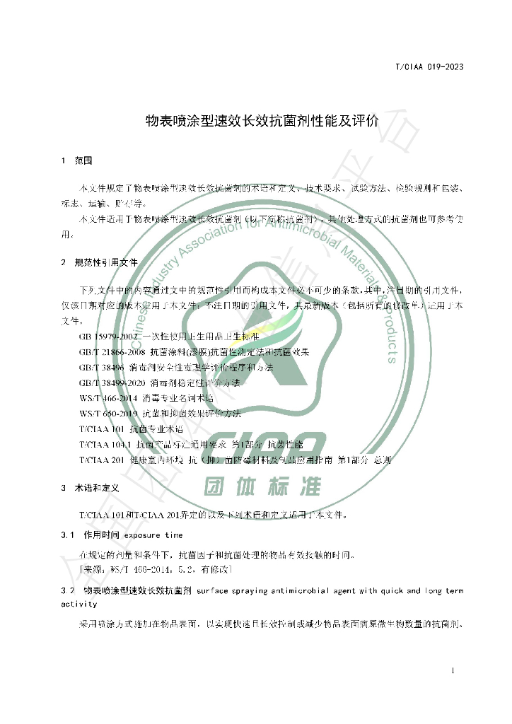 T/CIAA 019-2023 标准预览