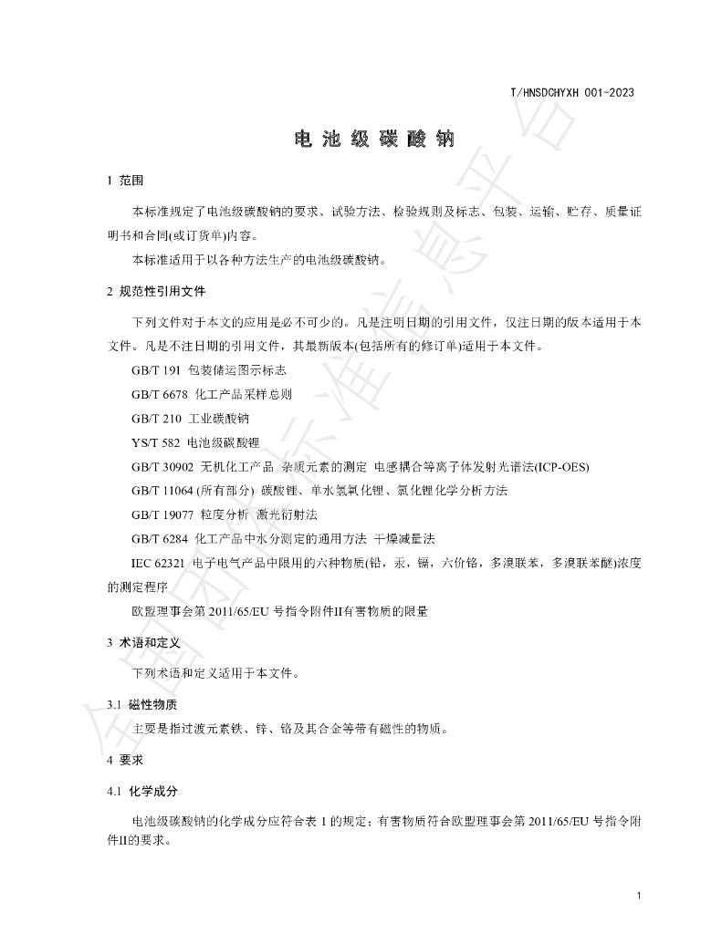 T/HNSDCHYXH 001-2023 标准预览