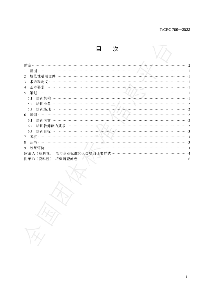 T/CEC 709-2022 标准预览