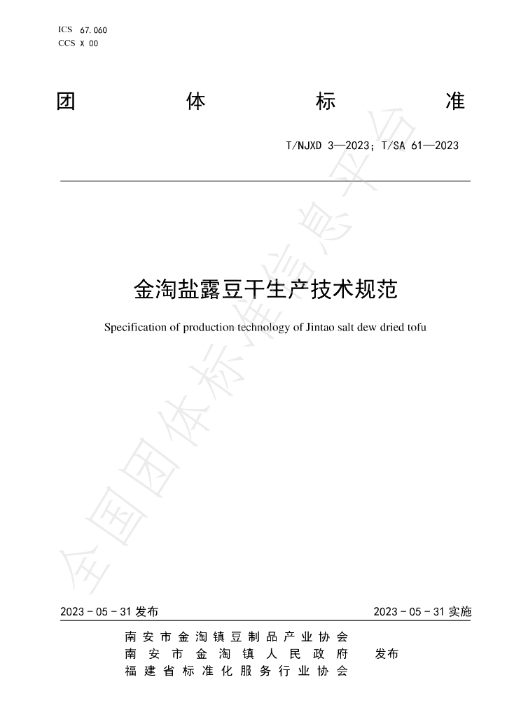 T/SA 61-2023 标准预览