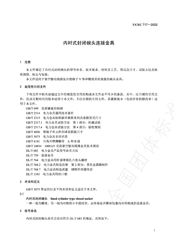 T/CEC 717-2022 标准预览