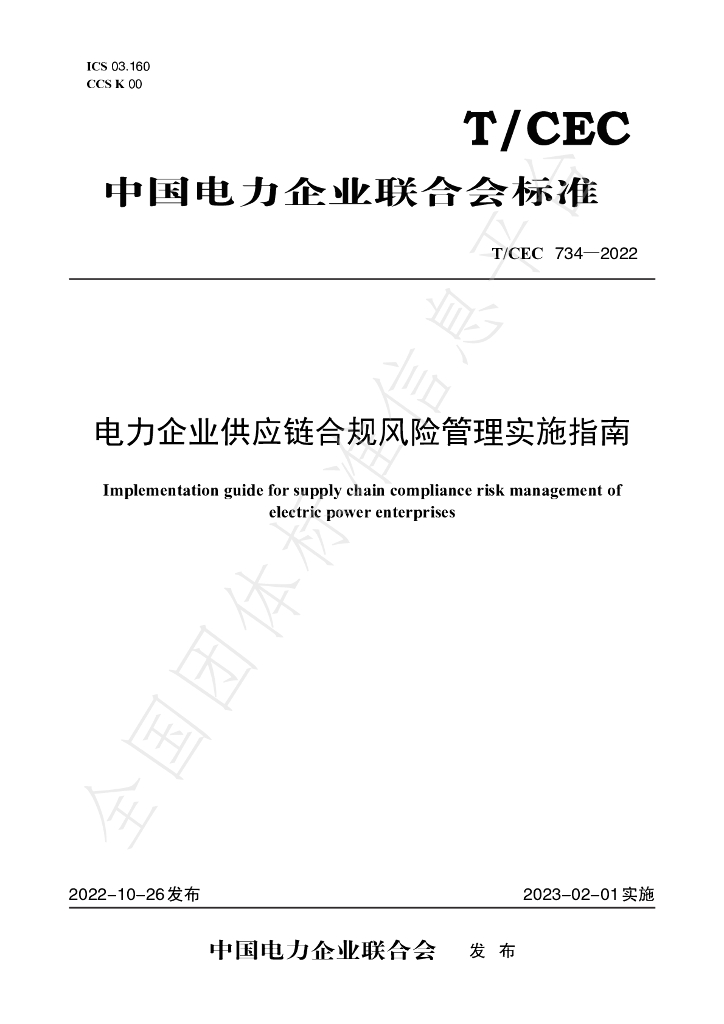 T/CEC 734-2022 标准预览